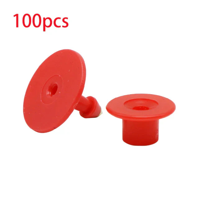 100 Pcs Wordless Label Anti-shedding Round Swine Sheep