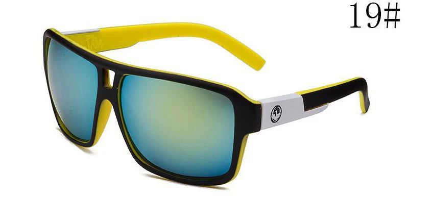 Square Sunglasses Men Dragon Brand Designer Mirror Driving