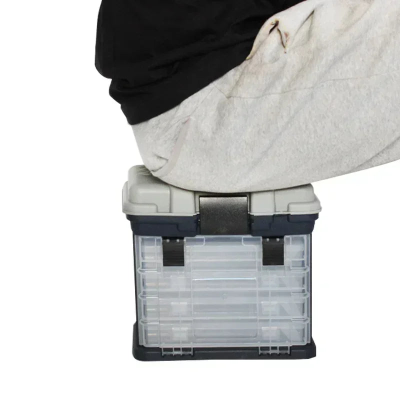 27x17x26cm 4-layer Multifunctional Fishing Gear and Bait Storage