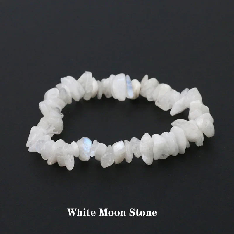 Natural Crystal Gemstone Irregular Energy Stone Bracelet Beads
