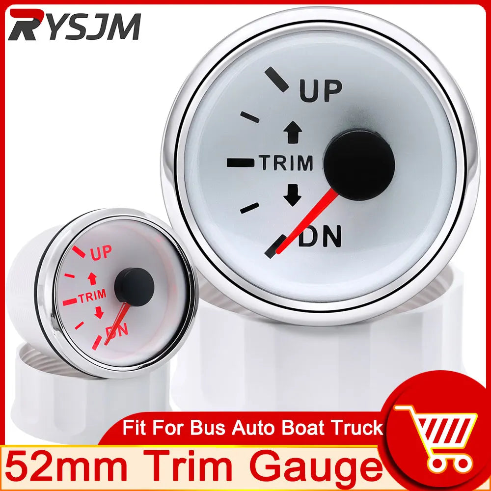 9-32V 52mm Waterproof Trim Gauge for Auto & Boat