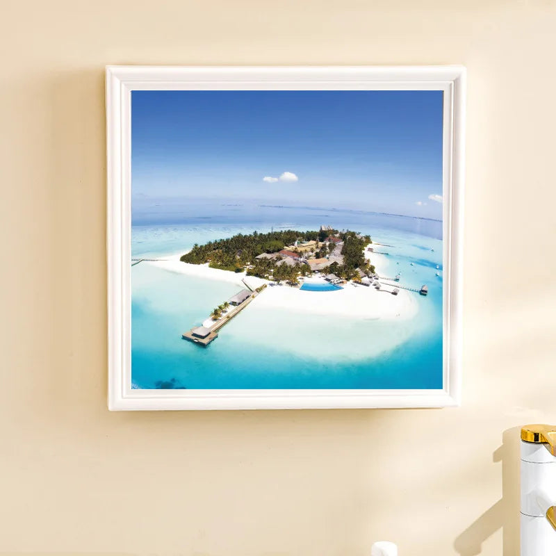 Bathroom Mural Storage Cabinets Bathroom Non Perforated Storage