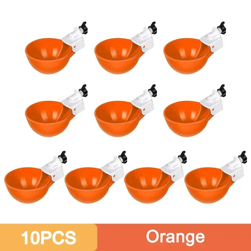 5/10PCS Automatic Chicken Water Feeder Drinking Cups Poultry