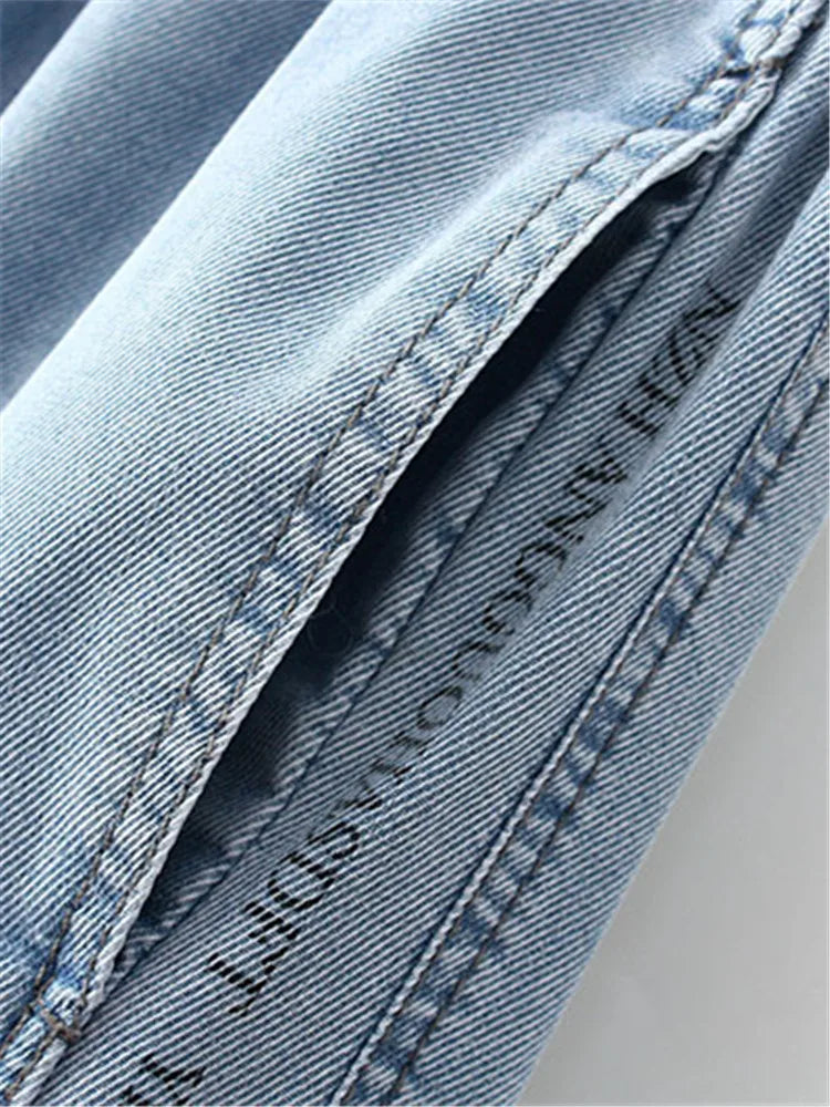 Plus Size Womens Jeans Elastic Waist High Waist