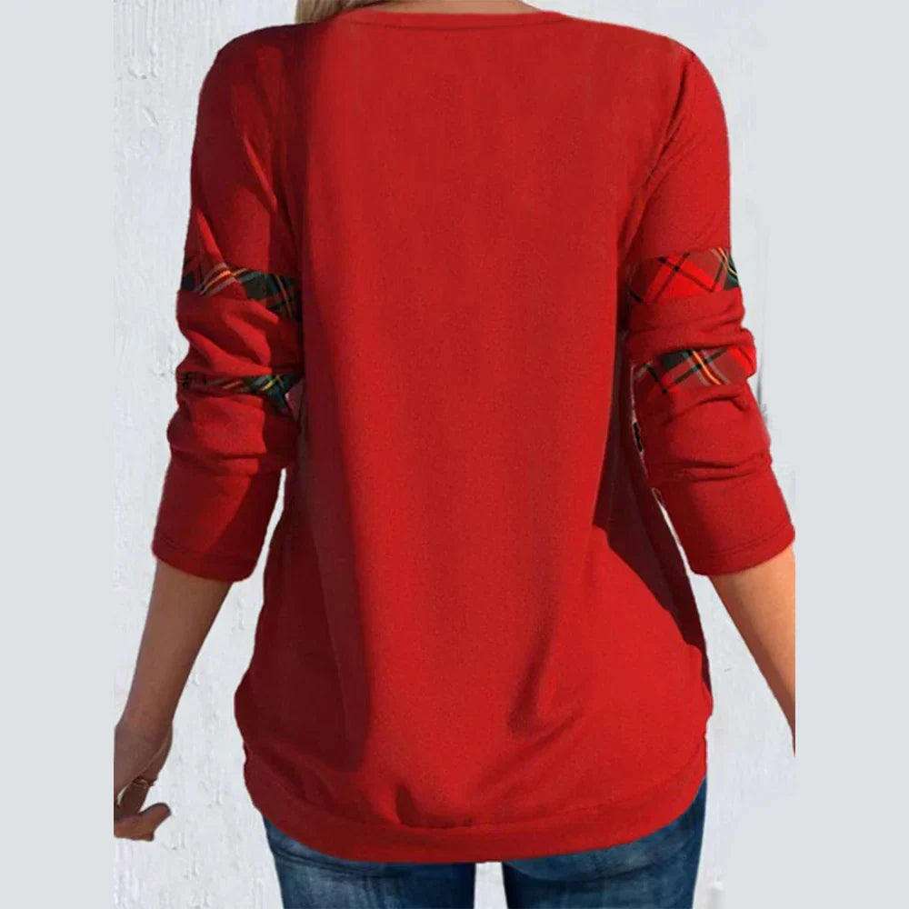 Women Autumn Winter Casual Long Sleeve VNeck Knitted
