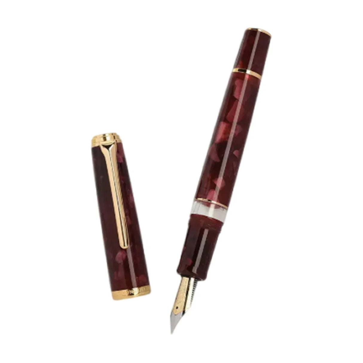 Hongdian N1S acrylic retro fountain pen piston 0.5mmEF