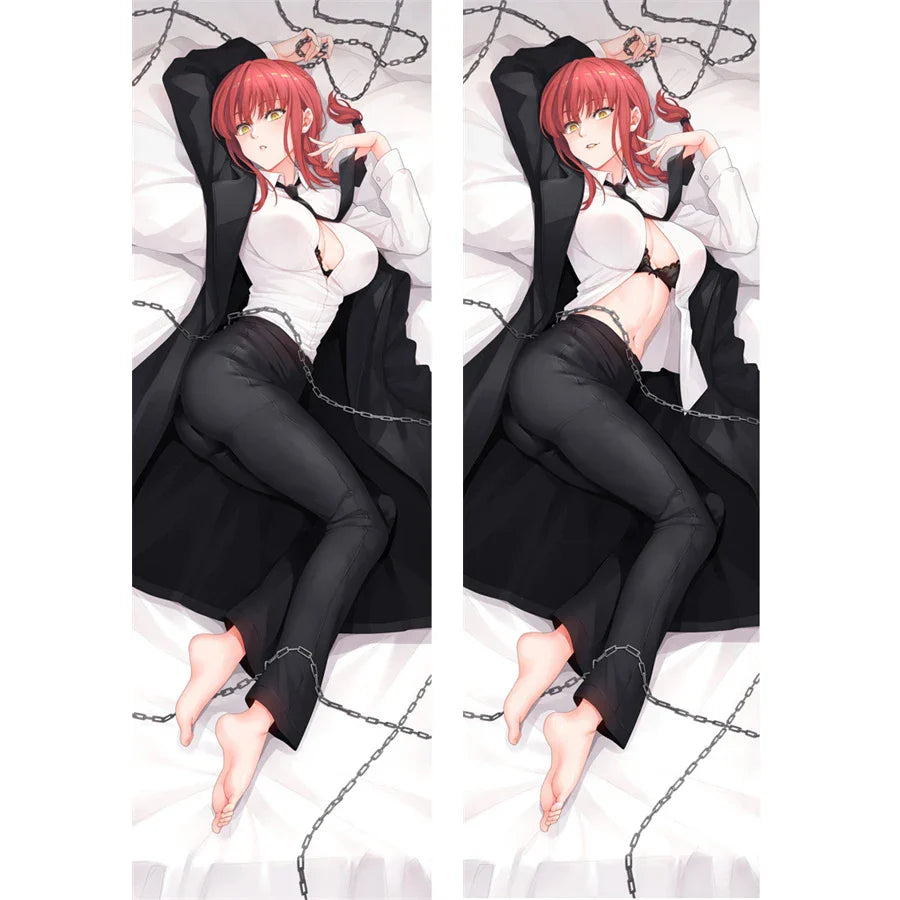 Anime Chainsaw Man Makima Cosplay Dakimakura Pillow Case