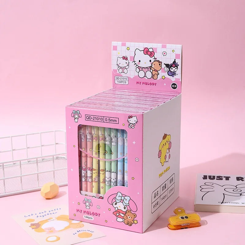 12-24 Sanrio erasable neutral pens hellokitty melody kuromi