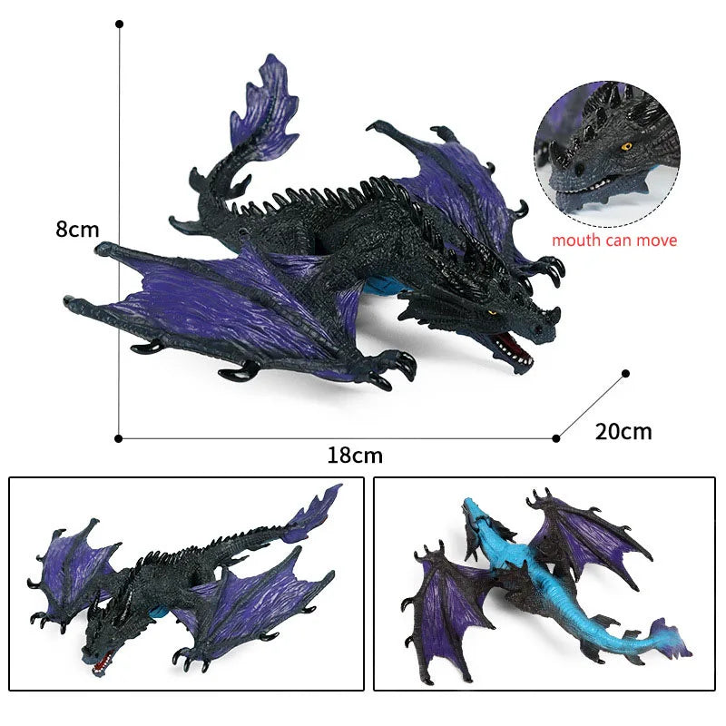 simulation dragon figurines model Savage Flying Magic Dragon