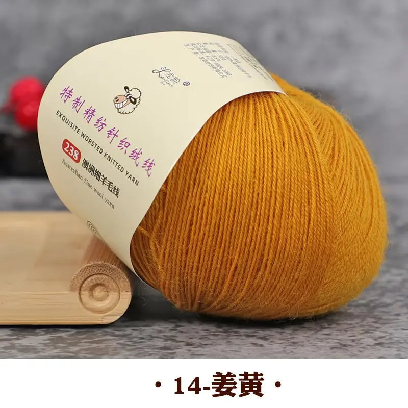 50g 100% Merino Wool Yarn Thin Yarn Soft
