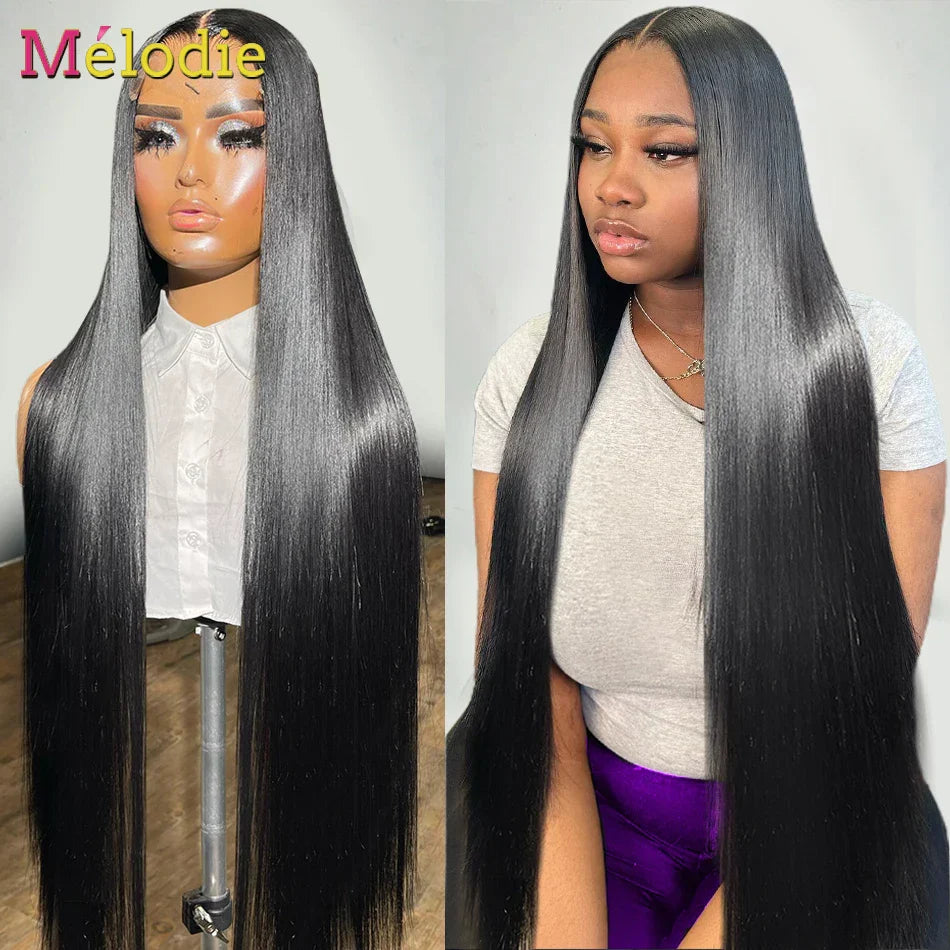 MELODIE 30 Inch Bone Straight 13X4 13x6 Lace