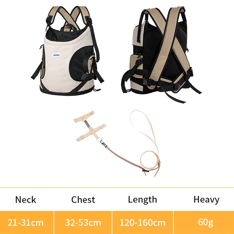 Puppy Kitten Travel Chest Sling Bag Pet Front