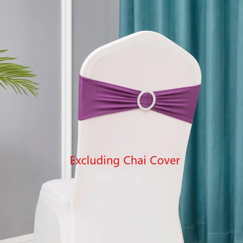 10pcs/lot Stretch Lycra Spandex Chair Covers Bands