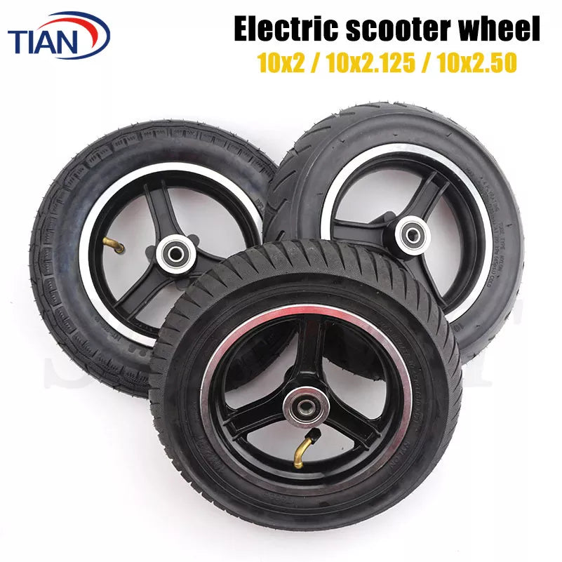 10x2.125 / 10x2.5 Inch Wheel Hub Electric Scooter Explosion-Proof Tire Set