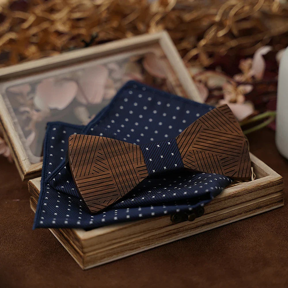 Funny Dad Wooden Bow Tie World's Greatest Farter