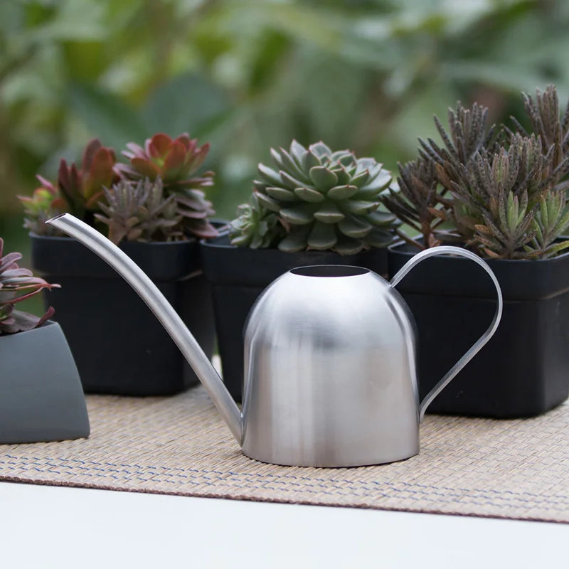 Stainless Steel Watering Pot Garden Plant Flower Long