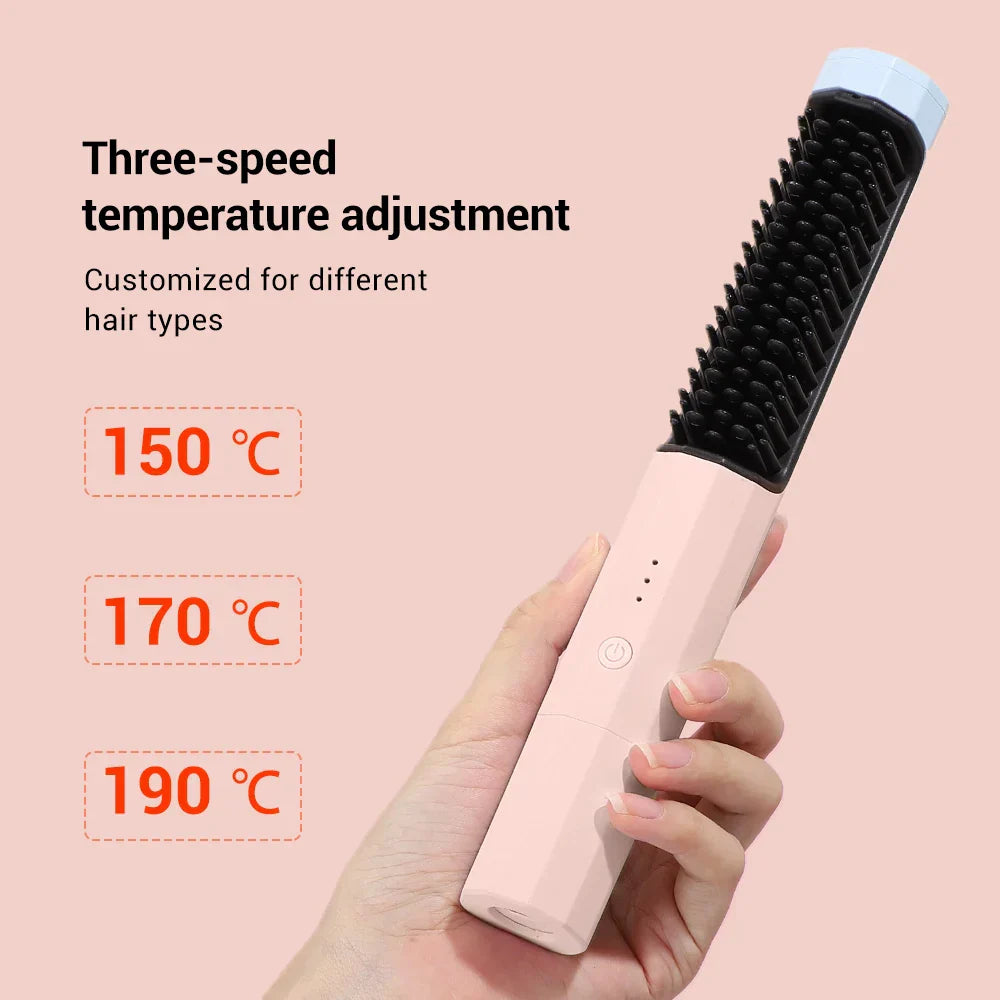 Professional Hair Hot Heating Comb Straightener for Women's