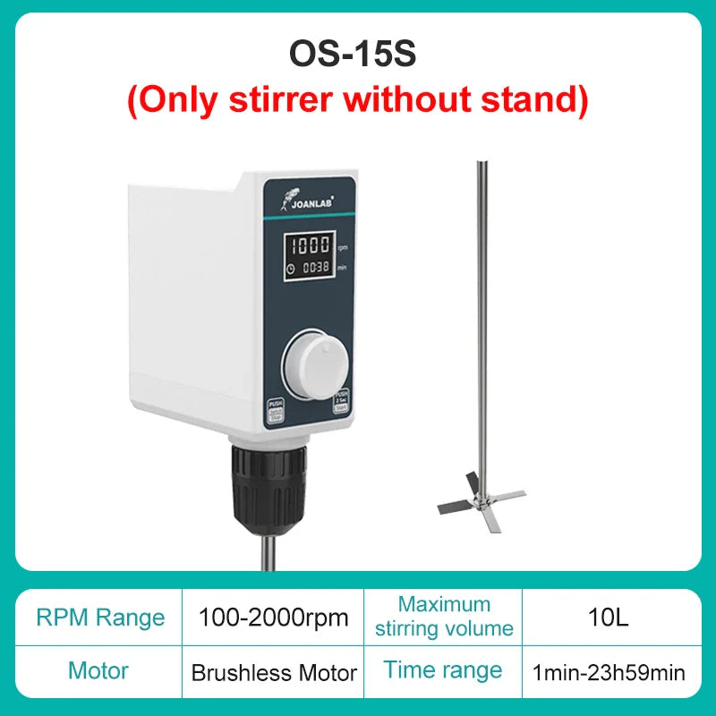 JOANLAB Liquid Mixer Lab Electric Stirrer Digital Display