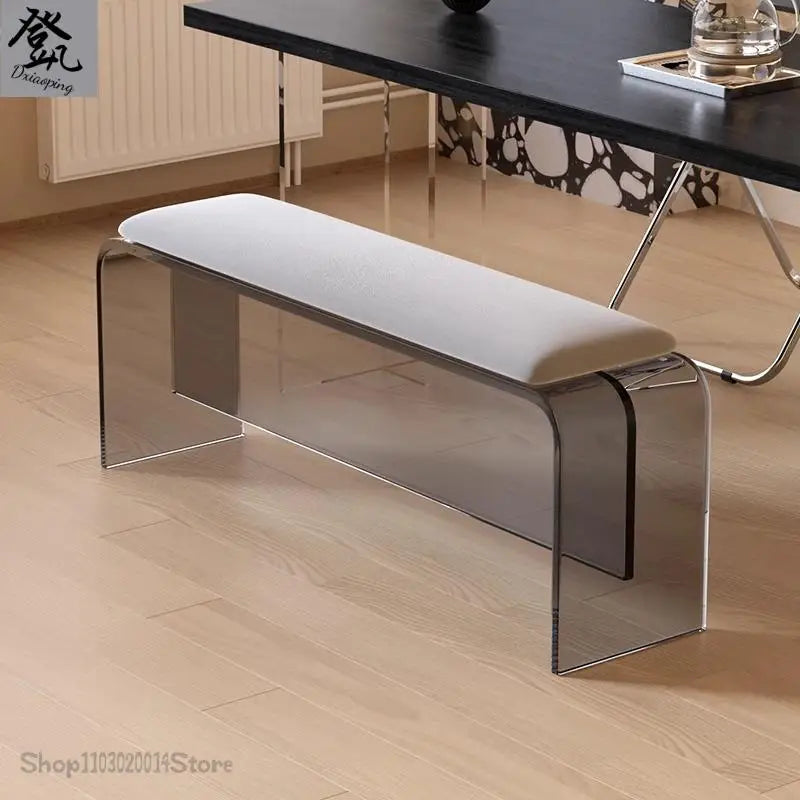 Nordic Acrylic Bench Dining Table Dining Chair Bench