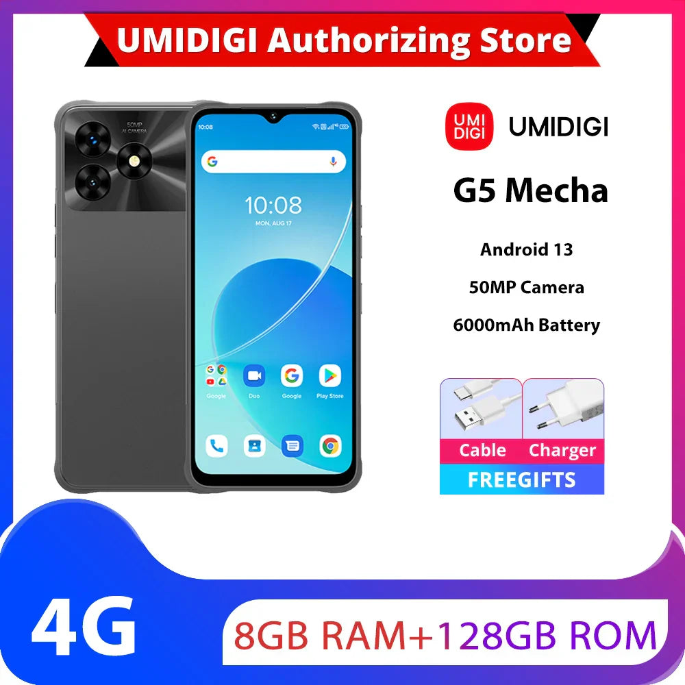 UMIDIGI G5 Mecha 8GB 128GB Smartphone Android 13