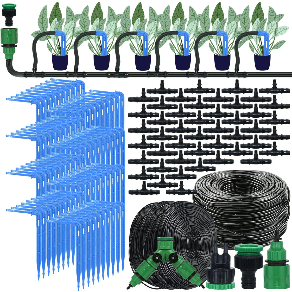 KESLA 4/7mm to 3/5mm Pipe Garden Drip Irrigation