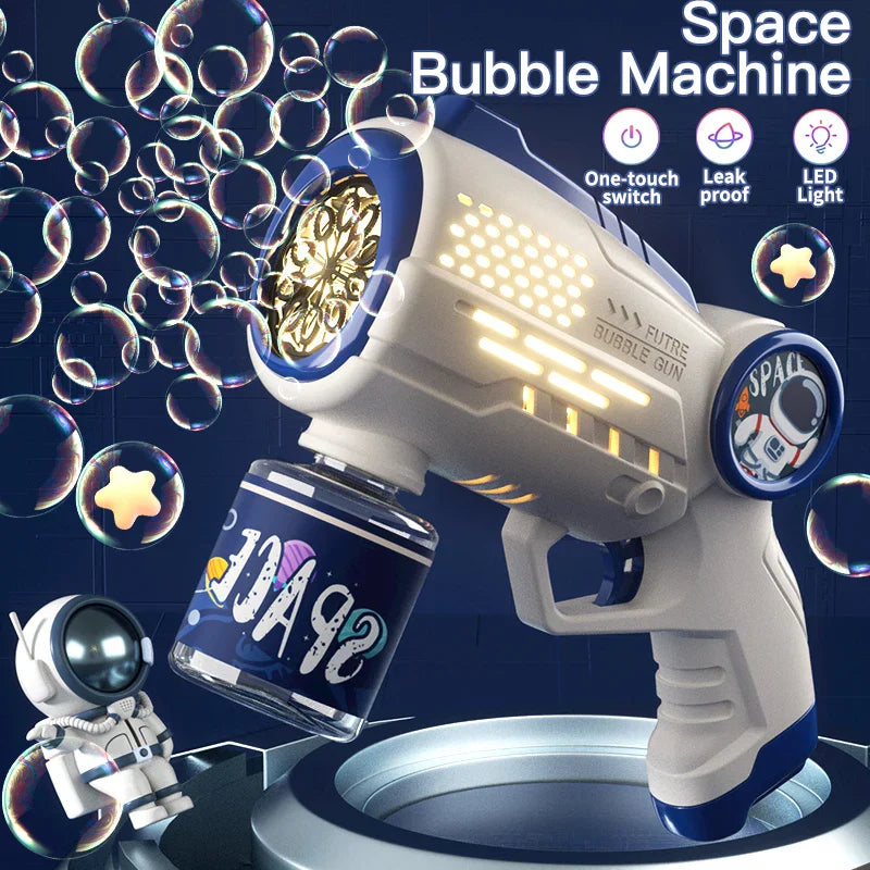 Children Bubble Gun Toy Astronaut Fully Automatic Bubble