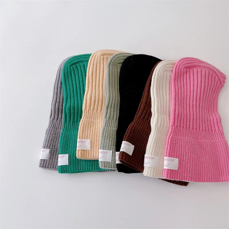 Winter Warm Solid Knit Hooded One Piece Baby