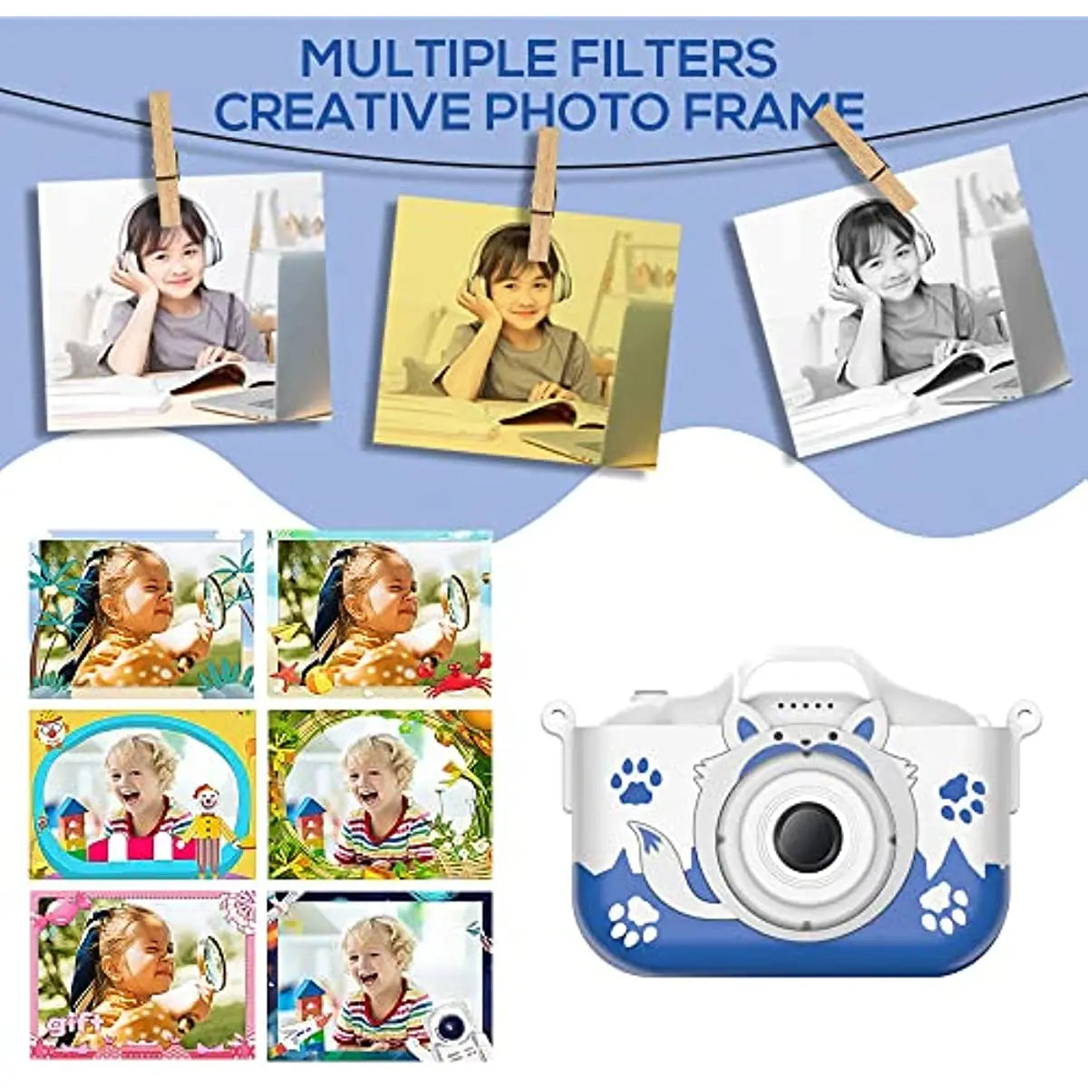 HD 1080P Kids Digital Camera 20MP Children Camera