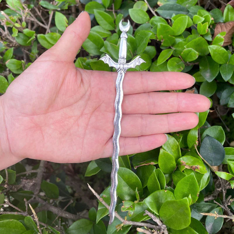 16cm Witch skull Hair Stick sword woman hair