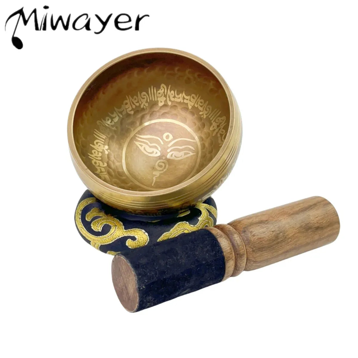 Miwayer Tibetan Singing Bowl Set Divine Eye Unique