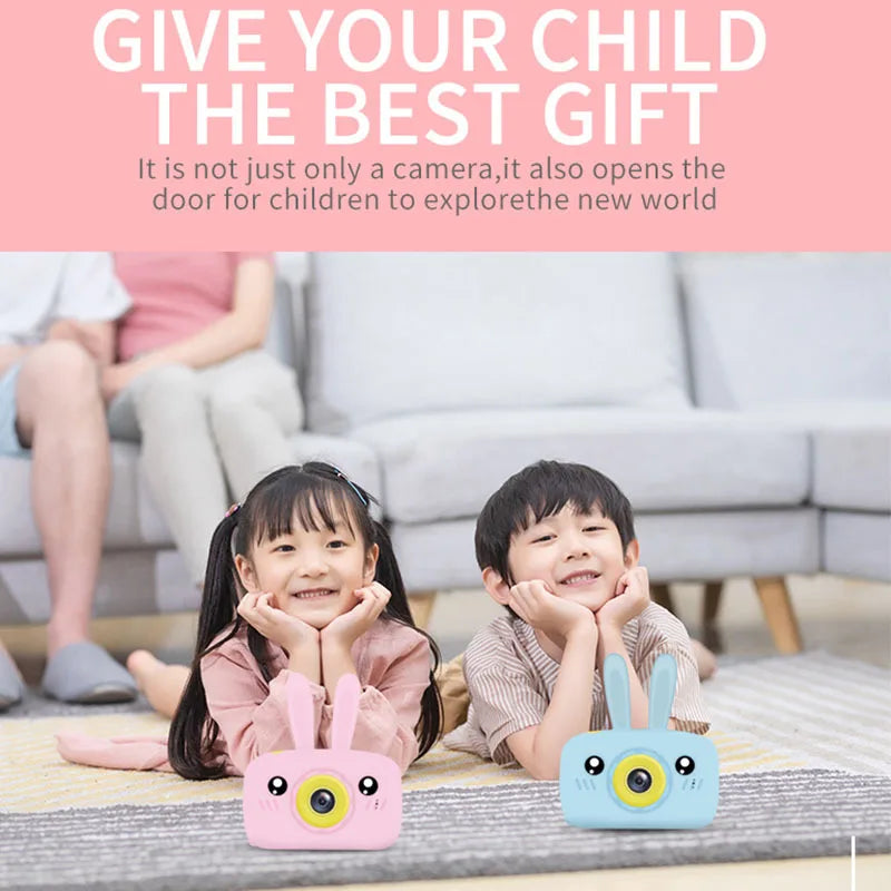 New Mini Cartoon Rabbit Camera 2 Inch HD
