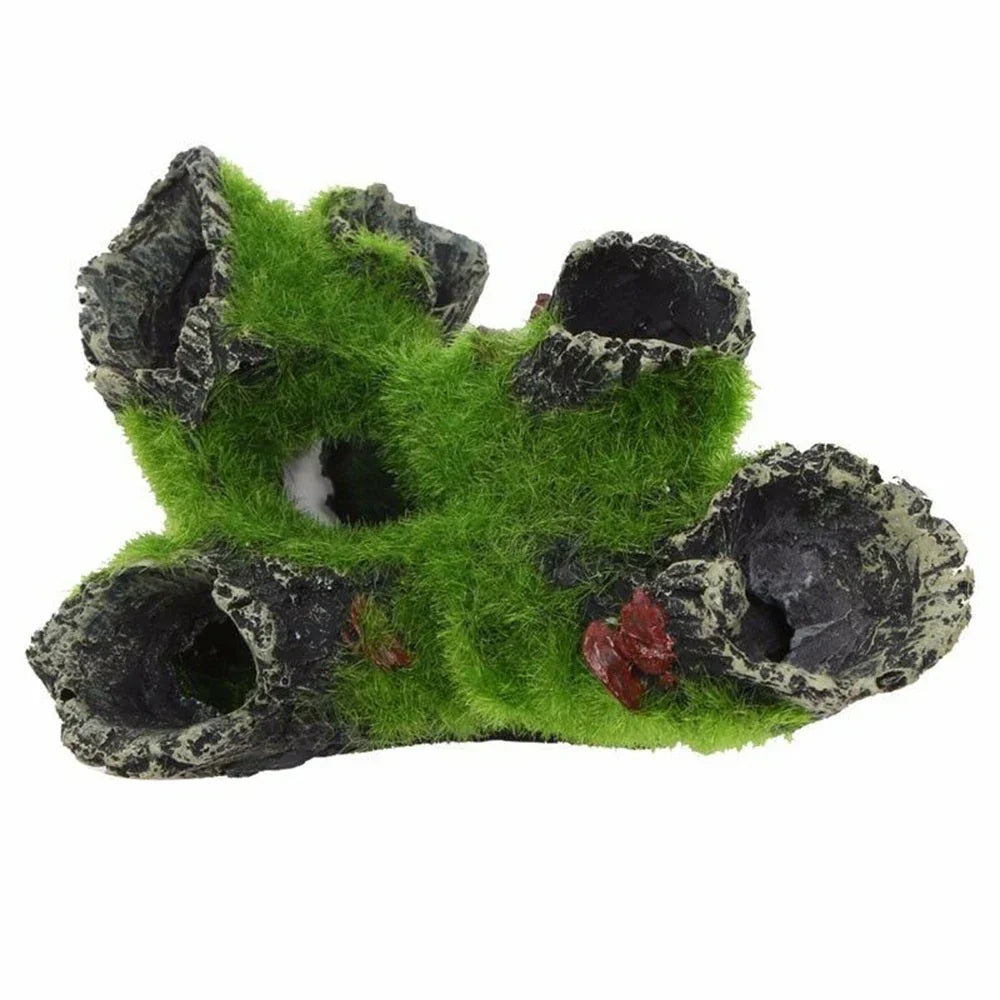 Aquarium Mountain View Moss Tree Moss Driftwood Resin