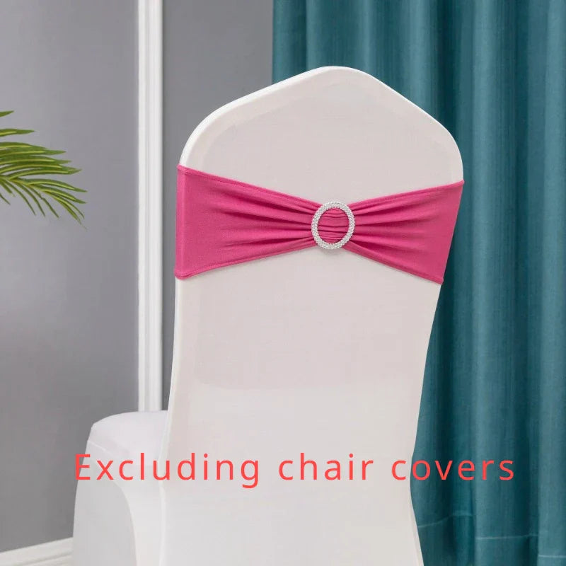 10pcs/lot Stretch Lycra Spandex Chair Covers Bands