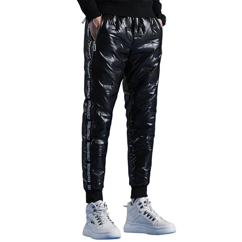 Men's Casual Darkwear Thick Pants Outwear Slim Fit