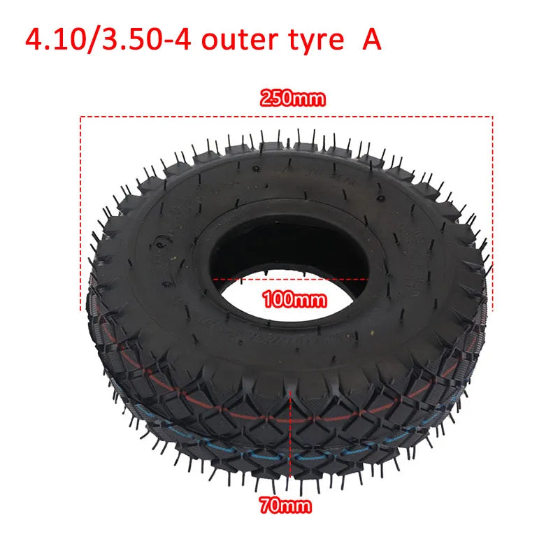 4.10/3.50-4 Tire & Inner Tube for Electric Tricycles & Scooters