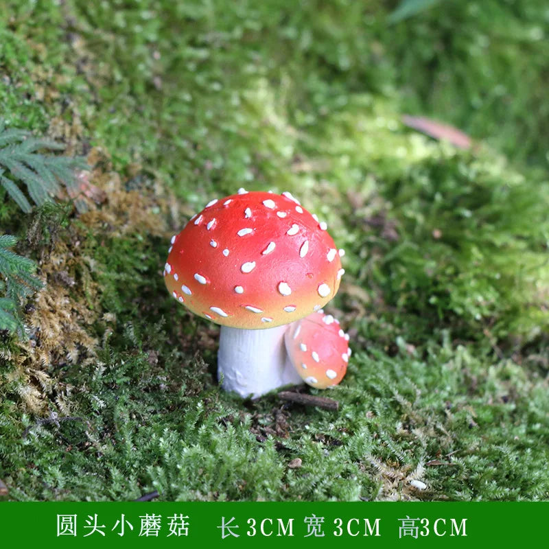 Miniatures Mushroom Garden Decoration Resin Statue Figurine