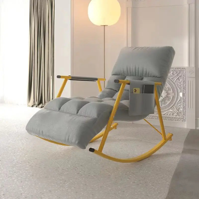 Nordic Rocking Chair, Deck Chair Lazy Household BalconyAdult