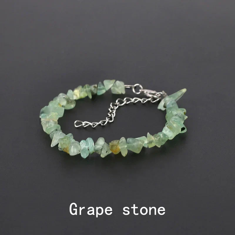 Natural Crystal Gemstone Irregular Energy Stone Bracelet Beads