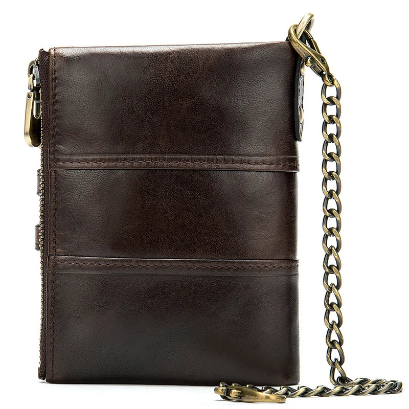 2024 Men’s RFID Genuine Leather Wallet