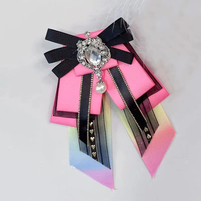 Korean Women's Lolita Bow Tie Brooch Fashion Cosplay
