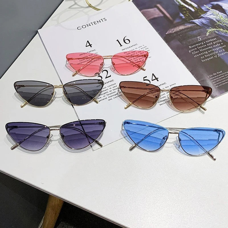 New Cat Eye Sunglasses Women Trendy 2023 Vintage