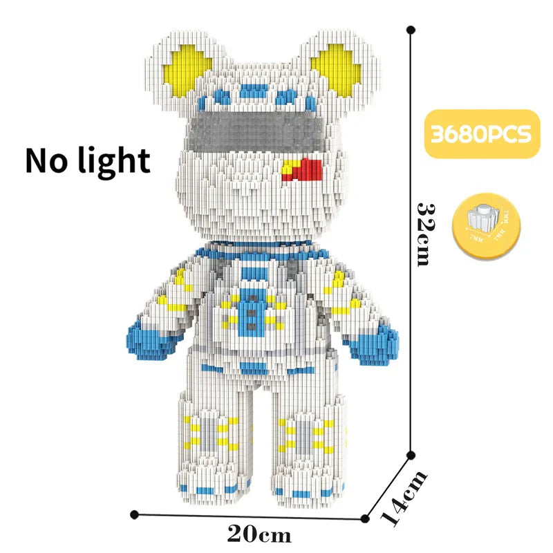 Cartoon Mini Love Violent Bear Bearbrick Colour Model