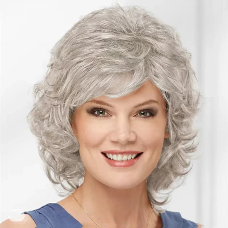 HAIRJOY Women Synthetic Hair Wigs Short Curly with