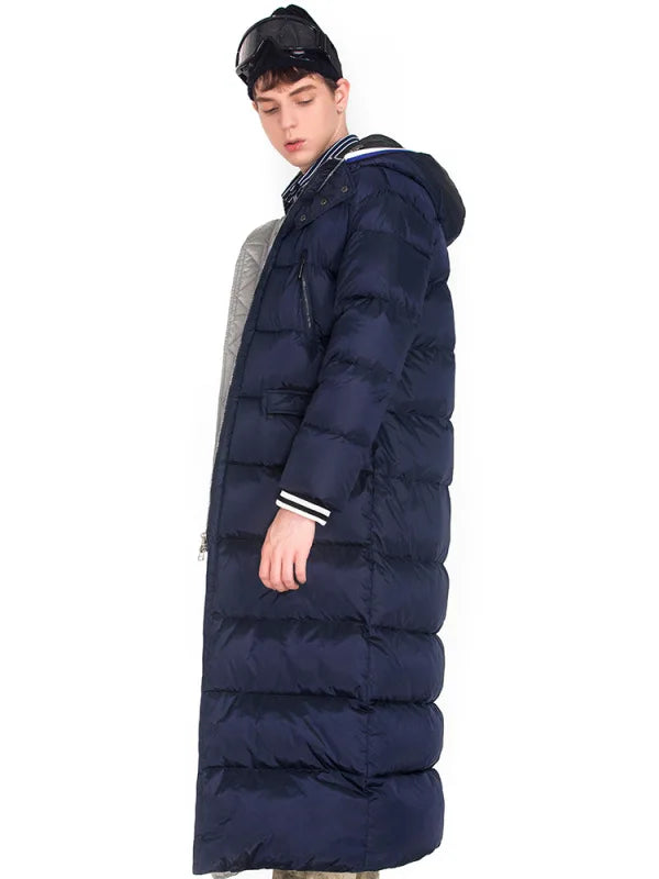Space Cotton Men Winter Jackets with Hooded Parkas