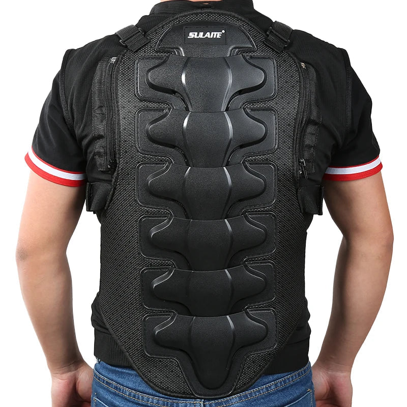 1PC Motorcycle Armor Protection Vest for Chest and Back (M-XXL)
