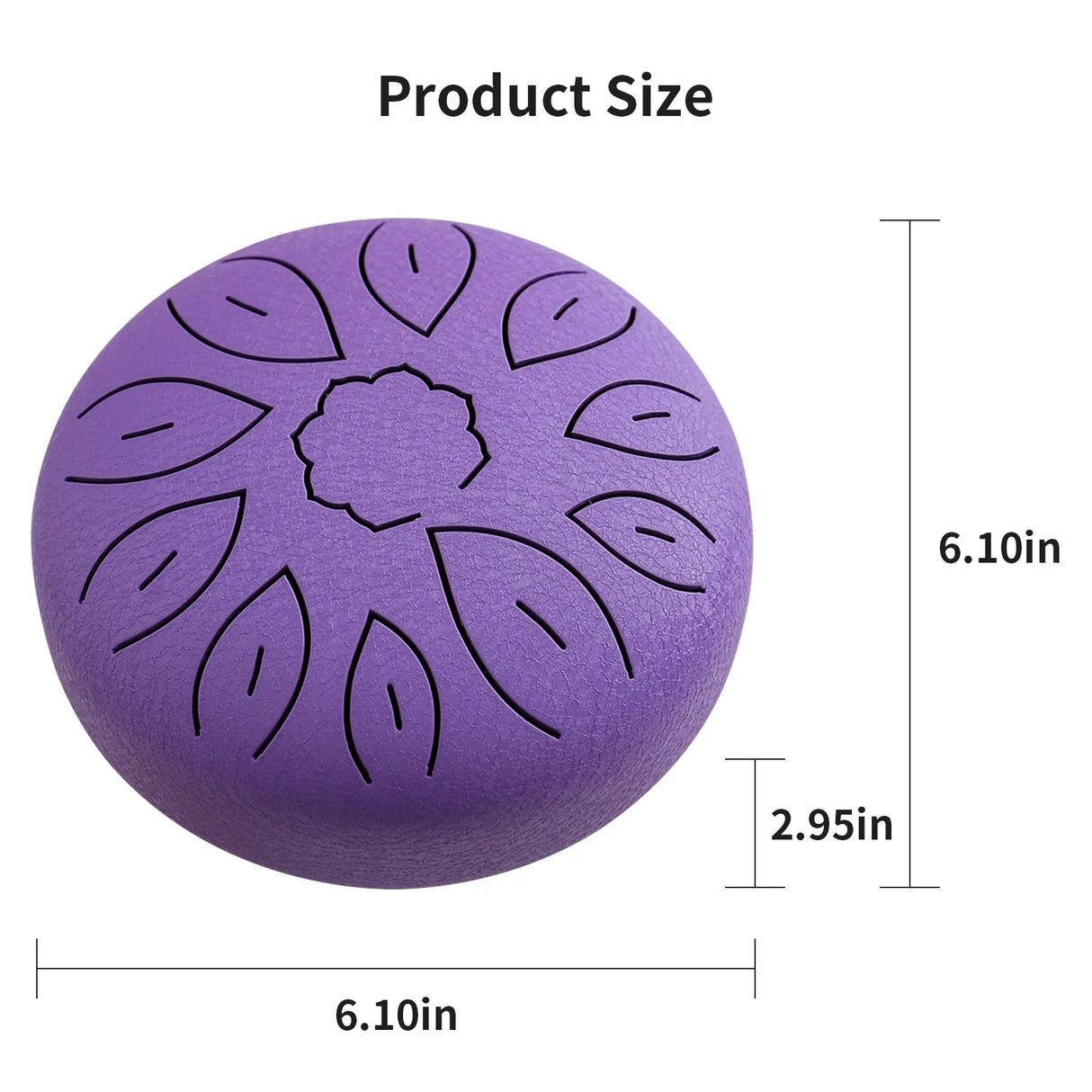 6-Inch Steel Tongue Drum 11 Notes Handpan Drum