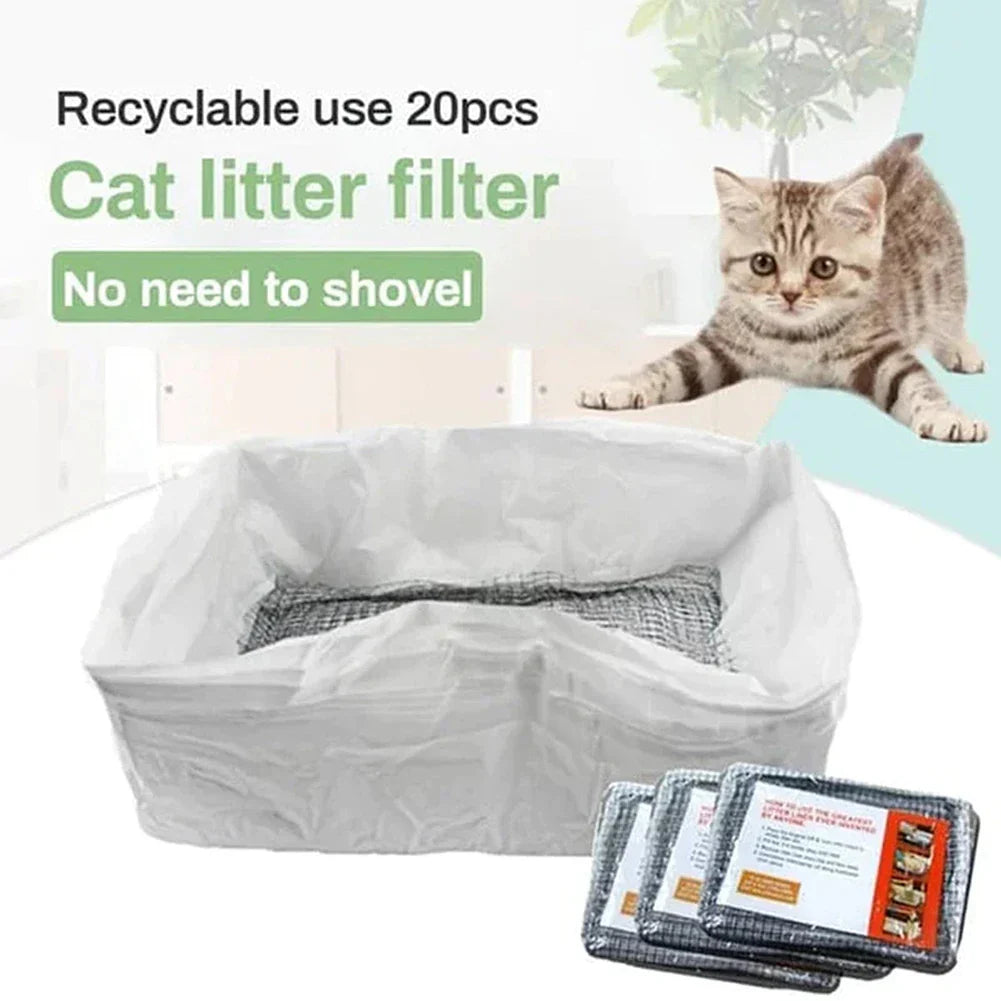 Reusable Cat Litters Liners Bag Easy Cleaning Cat