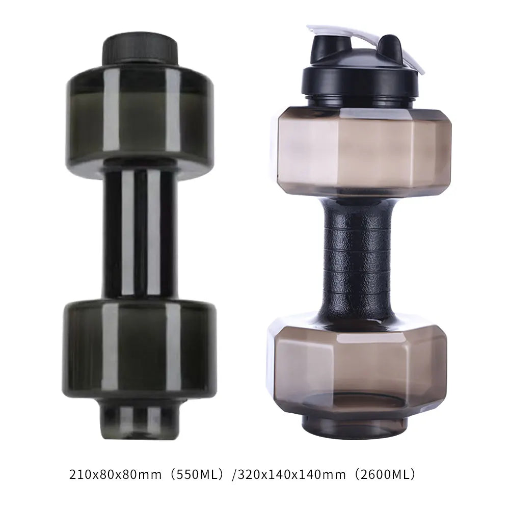 Camping Water Bottle Cycling Sport PET Dumbbell Shape