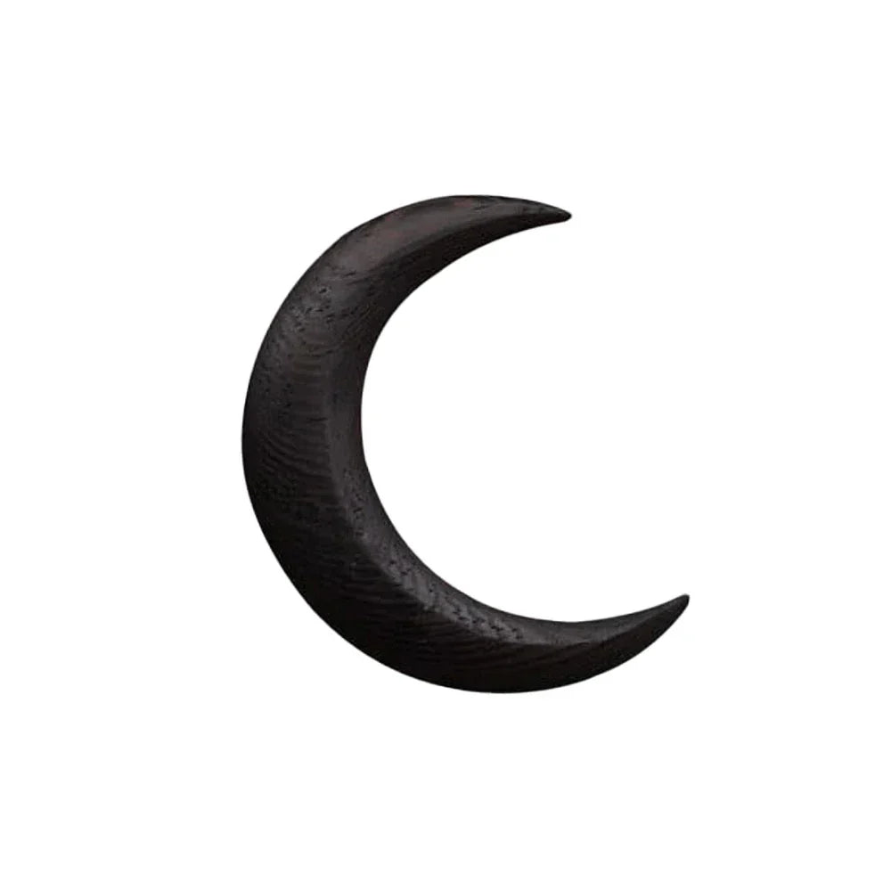 Wood Moon Crescent Shaped Hair Clip Hair Forks