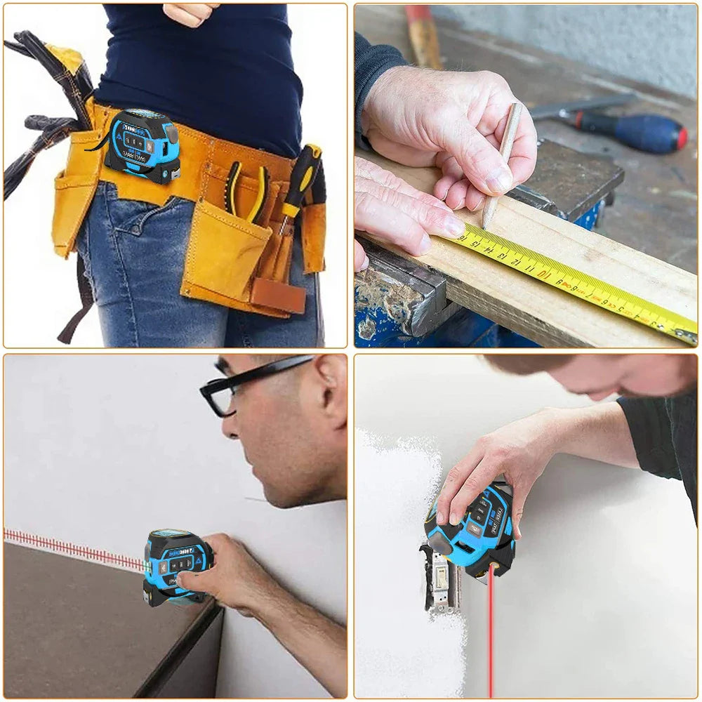 3In1 Laser Tape Measure Laser Rangefinder 60cm Accurate